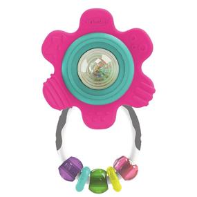 img 3 attached to 🌸 Infantino Spin & Teethe Gummy Flower Rattle: The Perfect Sensory Toy for Soothing and Entertaining Babies