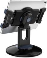 abovetek retail kiosk ipad stand: 360° rotating pro-business tablet holder for store pos office showcase logo