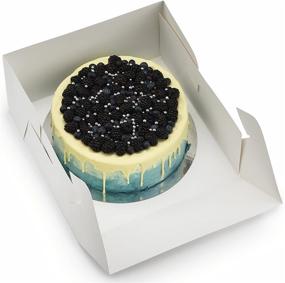 img 4 attached to 🎂 Clear View Presentation: Cake Boxes 12X12X6 Window Pack"