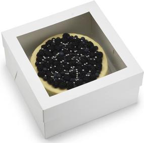 img 3 attached to 🎂 Clear View Presentation: Cake Boxes 12X12X6 Window Pack"