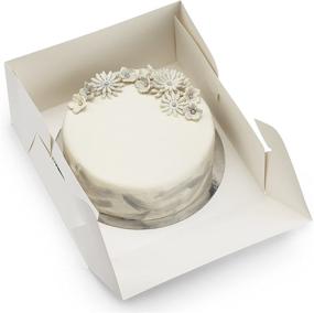 img 2 attached to 🎂 Clear View Presentation: Cake Boxes 12X12X6 Window Pack"