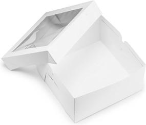 img 1 attached to 🎂 Clear View Presentation: Cake Boxes 12X12X6 Window Pack"