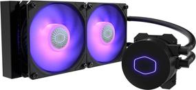 img 4 attached to 💦 Cooler Master ML240L RGB V2 CPU Liquid Cooler, 240mm Radiator, Dual SickleFlow 120mm, RGB Lighting, 3rd Gen Dual Chamber Pump for AMD Ryzen/Intel LGA1151