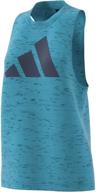 adidas womens black melange small sports & fitness logo