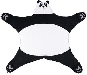 img 3 attached to Bam Bu Panda Bear Wearable Hooded Blanket: Cozy Comfort and Wild Style!