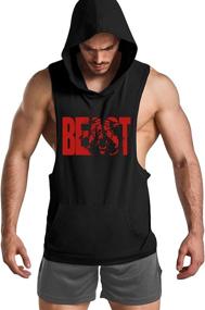 img 4 attached to 💪 GymRevolution: Sleek Sleeveless Men's Clothing for Optimal Fitness Workouts