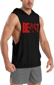 img 3 attached to 💪 GymRevolution: Sleek Sleeveless Men's Clothing for Optimal Fitness Workouts
