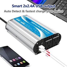 img 1 attached to GIANDEL 300Watt Inverter Outlets Smartphones