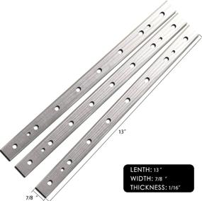 img 2 attached to 13 Inch Replacement Heat Treated Double Edge HSS Planer Blades Knives for DeWalt DW735 7352 735X Thickness Planers - 1 Set (3 pcs)