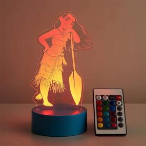 img 1 attached to Disney Moana Acrylic Lamp Multi