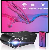 📽️ selvim wifi mini projector - 1080p compatible with 200'' display, bluetooth portable movie projector, long-lasting 60000-hour led lamp life - compatible with tv stick, hdmi, usb, laptop, ps4, ios/android logo