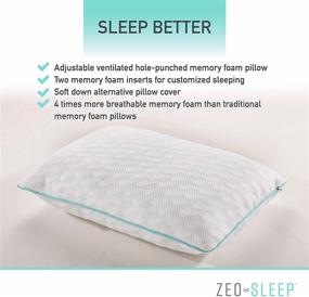 img 3 attached to ZEO SLEEP настраиваемая поддерживающая перфорированная антистрессовая подушка