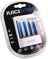 🔋 juice extreme replay rapid/smart usb стартовый комплект с 1500 циклами заряда 2-aa плюс 2-aaa перезаряжаемые гибридные батареи - электрический синий - обзор продукта и характеристики логотип