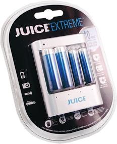 img 4 attached to 🔋 JUICE Extreme Replay Rapid/Smart USB стартовый комплект с 1500 циклами заряда 2-AA плюс 2-AAA Перезаряжаемые гибридные батареи - электрический синий - Обзор продукта и характеристики