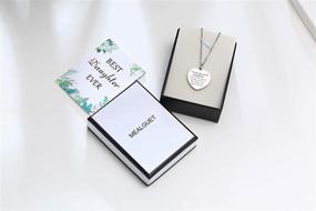 img 2 attached to 🎁 To My Daughter / To My Mom Necklace: A Heartfelt 316L Stainless Steel Love Message Stamped Pendant Perfect for Weddings, Birthdays, and Mother's Day - Mother Daughter Necklace with Gift Box