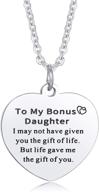 🎁 to my daughter / to my mom necklace: a heartfelt 316l stainless steel love message stamped pendant perfect for weddings, birthdays, and mother's day - mother daughter necklace with gift box logo