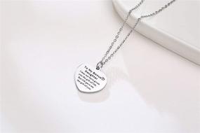 img 1 attached to 🎁 To My Daughter / To My Mom Necklace: A Heartfelt 316L Stainless Steel Love Message Stamped Pendant Perfect for Weddings, Birthdays, and Mother's Day - Mother Daughter Necklace with Gift Box