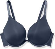 women's custom-knit microfiber deep plunge push-up bra by undies.com logo