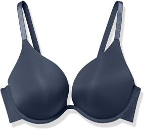 img 3 attached to Women's Custom-Knit Microfiber Deep Plunge Push-up Bra by Undies.com