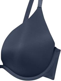 img 1 attached to Women's Custom-Knit Microfiber Deep Plunge Push-up Bra by Undies.com