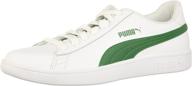 👟 puma smash sneaker: classic white and black men's fashion shoes logo