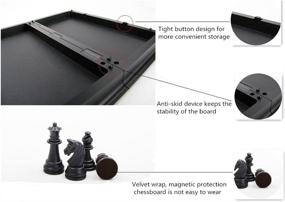 img 1 attached to ♟️ ChengQiSM Magnetic Portable Chess Set - 12X5" Professional Size