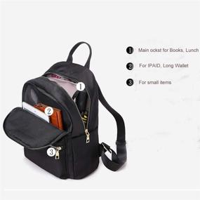 img 2 attached to Shaelyka Lightweight Anti Theft Backpack for Women - Handbags and Wallets Set