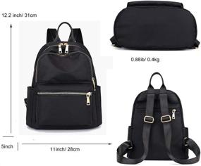 img 3 attached to Shaelyka Lightweight Anti Theft Backpack for Women - Handbags and Wallets Set