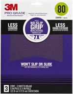 3m no slip sandpaper 3 pack 80 grit logo