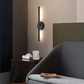 img 2 attached to 🔆 Aipsun Black Wall Sconce: 360° Rotatable LED Wall Light for Bedroom, Living Room, Hotel, Hallway – Warm White 3000K