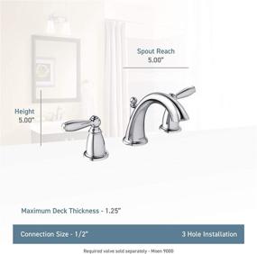 img 2 attached to 🚰 Moen Brantford T6620BN Two Handle Widespread Faucet