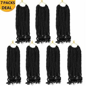 img 3 attached to Packs Crochet Braids Curly Braid