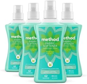 img 4 attached to 🏖️ Method Fabric Softener: Beach Sage Scent, 53.5oz, 45 Loads, 4 Pack - Packaging Varies