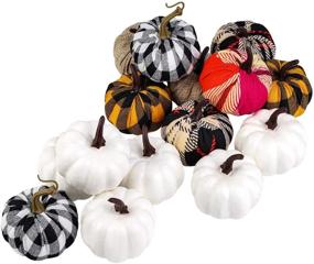 img 4 attached to Elcoho Artificial Decoration Thanksgiving Halloween Home Decor
