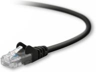 🔌 high-performance belkin 20ft cat5e snagless cable for faster internet connections - a3l791 20 blk s логотип