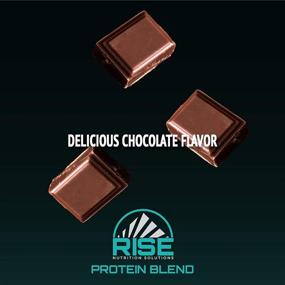 img 3 attached to Rise Nutrition Solutions Protein Powder: Chocolate Lean Whey Protein 🍫 Concentrate for Men and Women - Ideal Post Workout Powder, 2.91 LBS