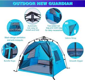 img 2 attached to 👶 SHDIBA Portable Baby Beach Tent with Pool, Instant Sun Shelter Canopy for Outdoor Activities – Easy Setup & Carry Bag included for Travel, Fishing, Camping, Hiking