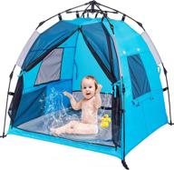 👶 shdiba portable baby beach tent with pool, instant sun shelter canopy for outdoor activities – easy setup & carry bag included for travel, fishing, camping, hiking логотип