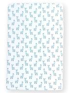 🦙 organic cotton mini crib sheet with llama pattern | premium pack n play fitted sheet by pickle & pumpkin logo