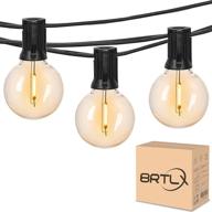 brtlx outdoor string lights: 150ft led g40 patio lights with 75+2(spare) waterproof bulbs - ideal for christmas, balcony parties, weddings, and market events логотип