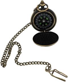 img 4 attached to 🧭 Sanung Portable Outdoor Compass with Alloy Shell - Pocket Watch Gifts, Precise Direction Guide for Hiking, Camping, Adventure