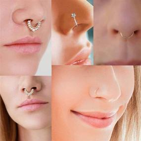 img 2 attached to 💎 AVYRING Non Pierced Crystal Piercing Jewelry: Fashionable Women's Accessories