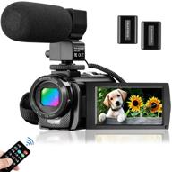 📷 premium aasonida video camera camcorder: fhd 1080p 30fps 24mp, youtube vlogging, 3.0 inch 270° rotation screen, mic & remote- 2 batteries logo