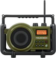 📻 sangean tb-100 toughbox цифровое радио, зеленый - fm/am/aux сверхпрочное логотип