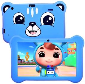 img 4 attached to 📱 Планшет для детей LONGOU 7 дюймов Android 9.0 - WiFi, сертифицированный GMS, двойная камера, 2ГБ+16ГБ, родительский контроль, предустановлено более 40 приложений для детей - Планшетная версия с надежным чехлом для детей.