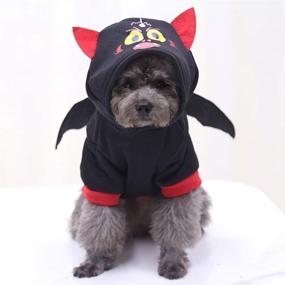 img 2 attached to 🕷️ Spider Shape and Bat Shape Dog Costume for Halloween (Size L), Funny and Cute with Nice Warmth