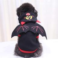 🕷️ spider shape and bat shape dog costume for halloween (size l), funny and cute with nice warmth логотип