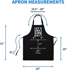 img 1 attached to Funny Aprons Pocket Adjustable Waterproof