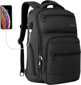 img 4 attached to Backpack Business Backpacks Resistant Laptop（Black）