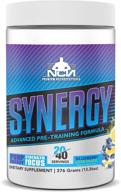 💪 natural chemist nutraceuticals - synergy pre-workout supplement for men and women - all natural energy powder - intense pumps, endurance, strength gains - 20/40 servings - enhance your gym performance logo